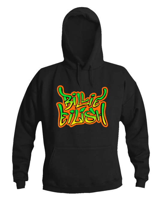 Džemperis Billie Eilish graffiti